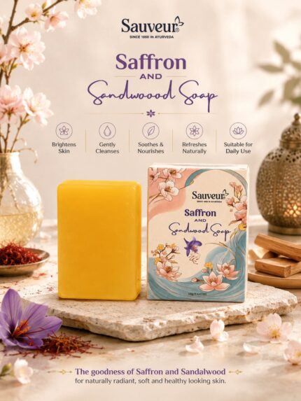 Sauveur Saffron & Sandalwood Soap – 125g
