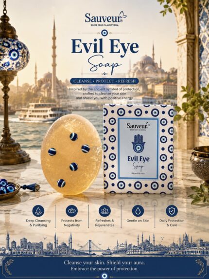 Sauveur Evil Eye Soap – 100g | Cleansing, Refreshing & Protective Care Soap
