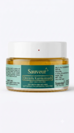 Sauveur Dermis Kumkumadi Youth Revitalising Soft Cream with Kumkumadi saffron extract, licorice, lotus and botanical ingredients for nourished, smooth and radiant-looking skin.