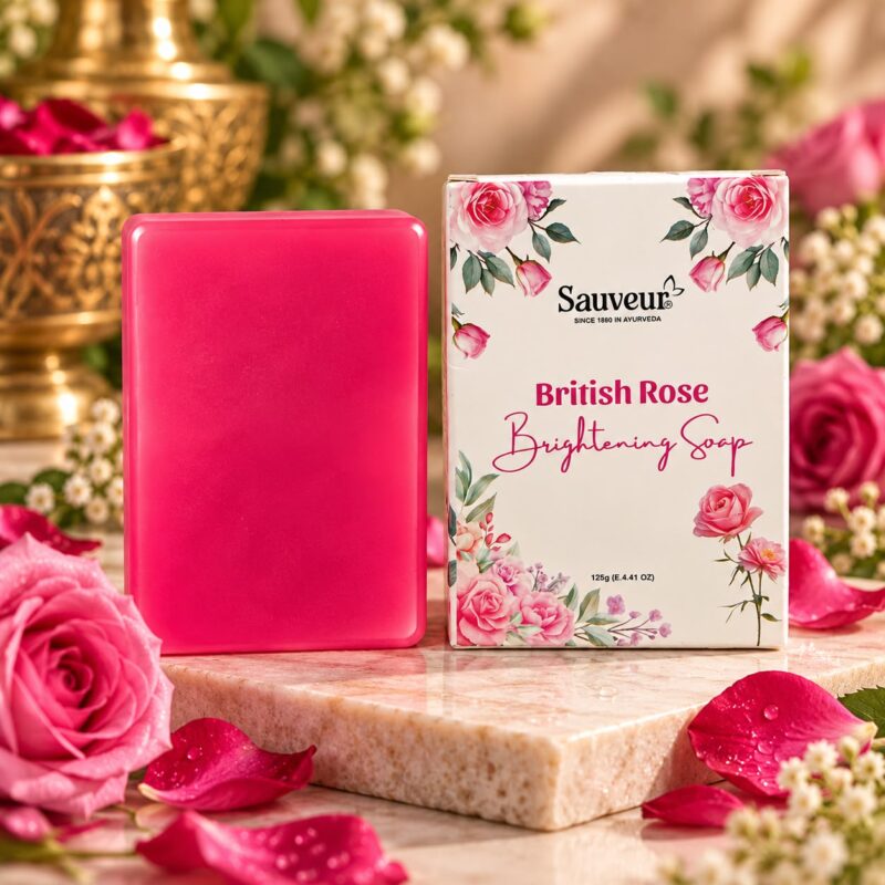 British Rose Brightening Soap 125g